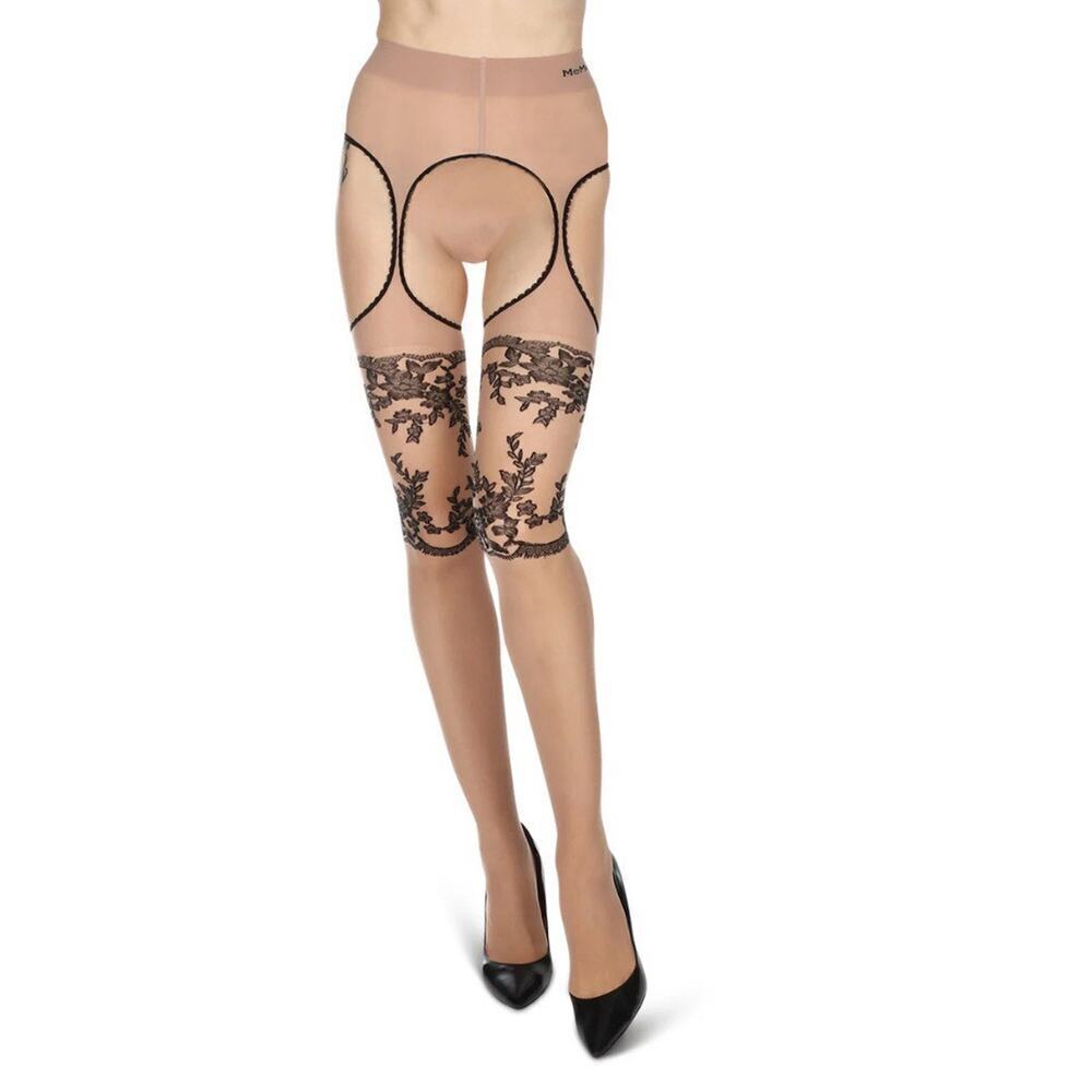 🦋B2G1🦋MeMOÍ LoveMoi Lady In Red Suspender Sheer Pantyhose | Lov405 |